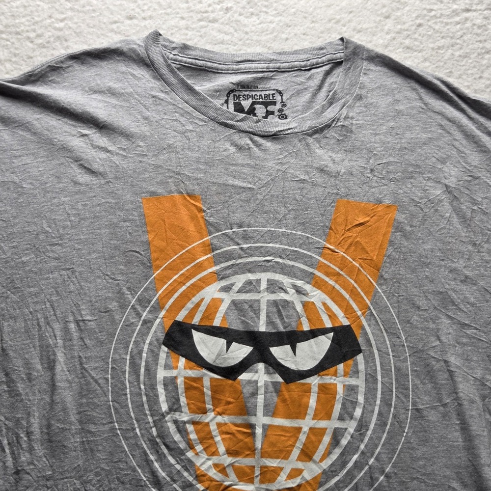 Universal Studios Shirt Mens 3XL Gray Despicable Me Villain-Con Tee Tagless